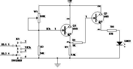 簡單暗激發(fā)光控調(diào)光電路設(shè)計實驗